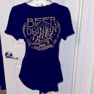 “Beer Drinking Babe” graphic t-shirt